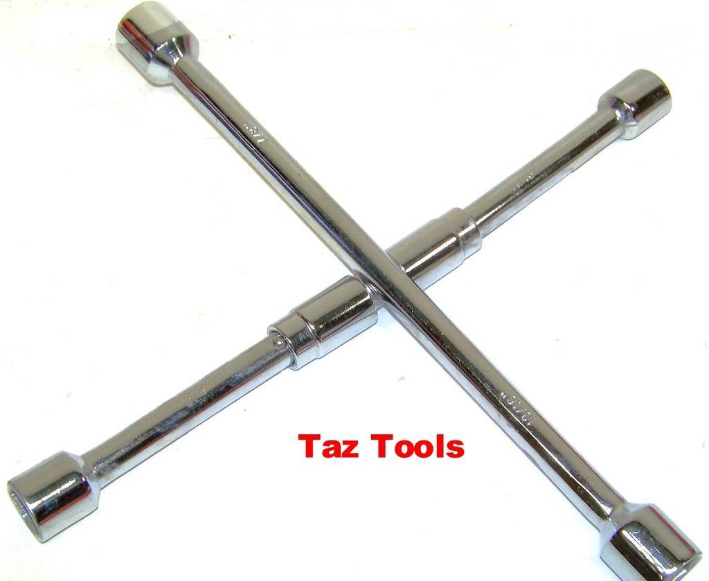Folding Lug Nut Wrench MM Cross wrench tire Remover 17, 19, 21. 23 MM. Metric
