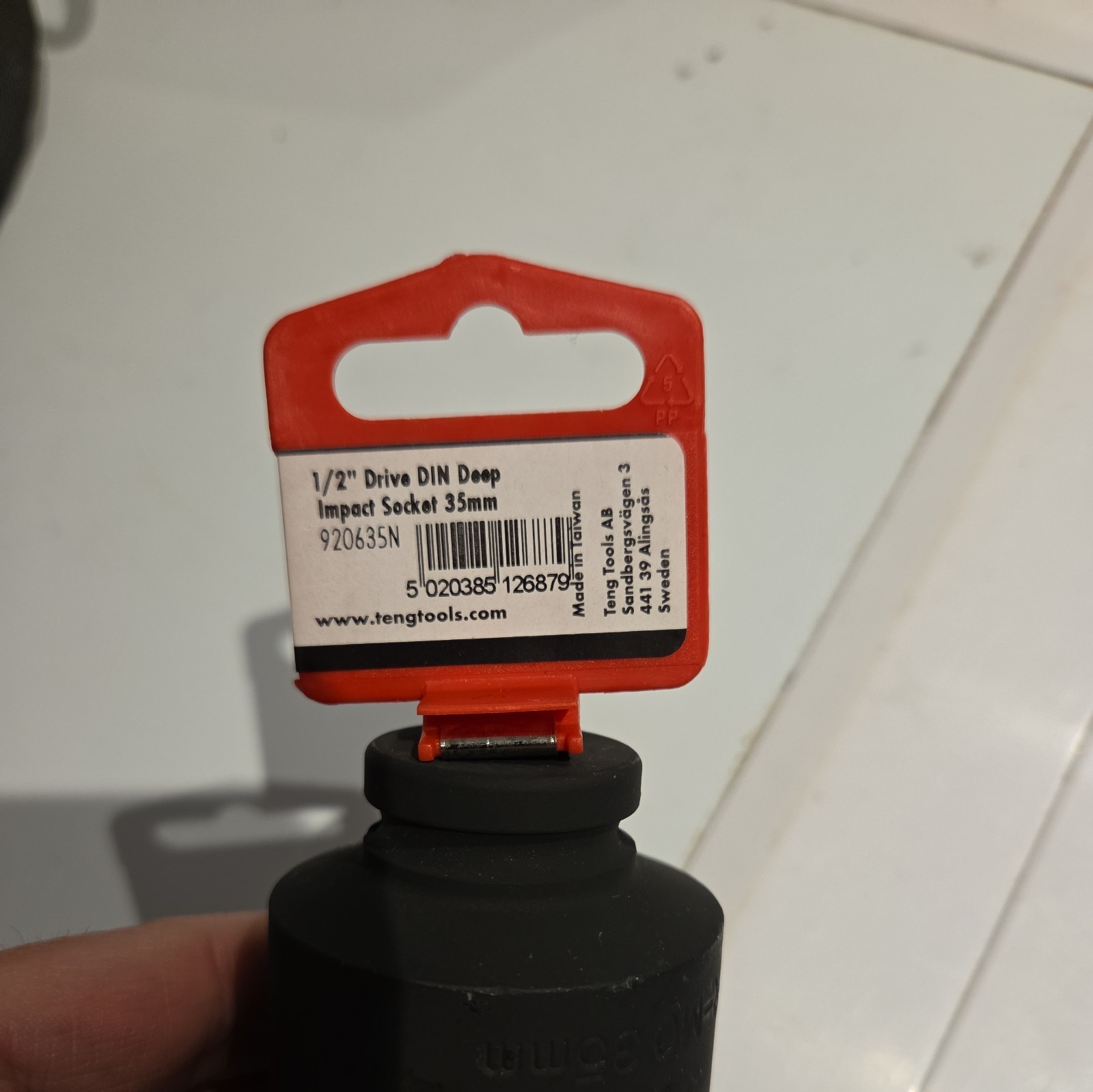 Teng Deep Impact Socket Hexagon 6-Point 1/2in Drive 35mm 920635N