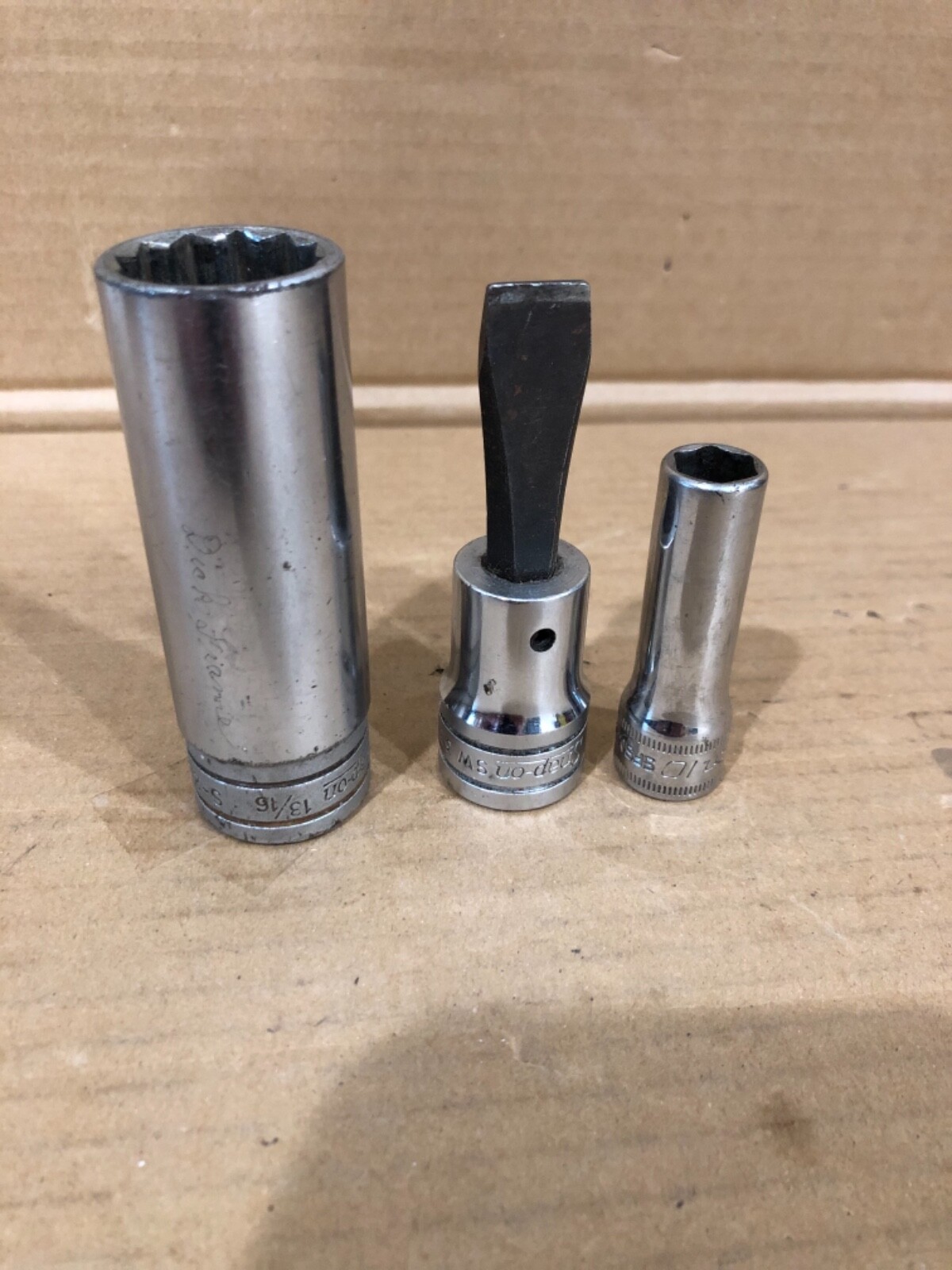 Lot of 3 Snap On sockets s-261/sw 32/spsv10
