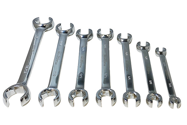 Platinum Tech 7pc SAE Flare Nut/ Line Wrench Set 1/4″ to 1″ #99700