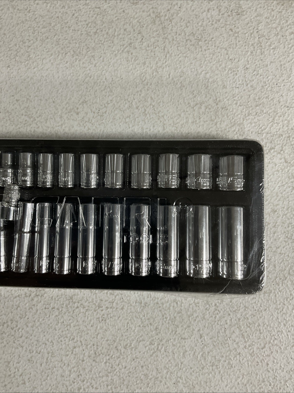 Capri Tools 1/4 in. Drive 12-Point Socket Set, 4-15 mm, Metric, 28-Piece