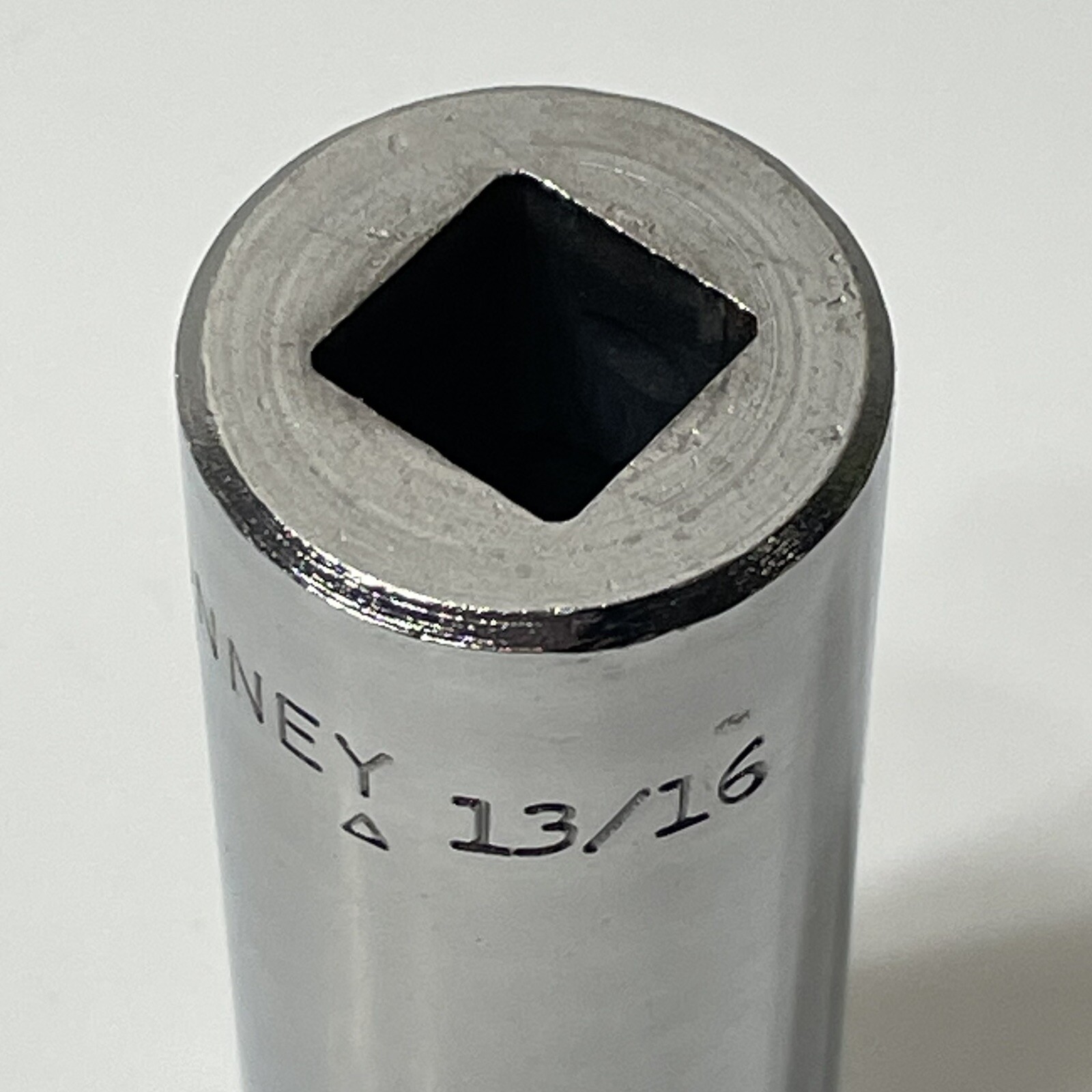 Bonney USA AL26 13/16″ SAE Deep 12 Point Socket 1/2” Drive VTG Chrome