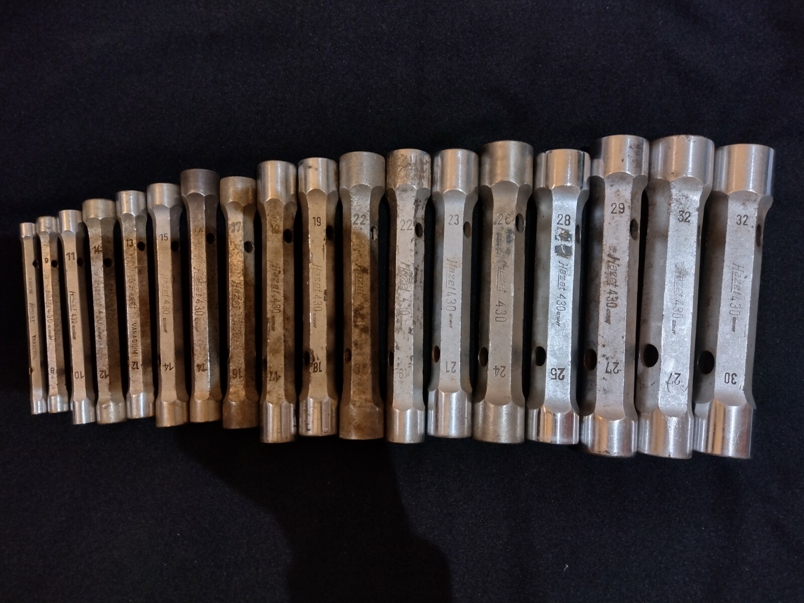 HAZET 430 WRENCH;32×30,29×27,28×25&26×24 23×21&22×20&19×18&15×14&13×12&10×11&9×8