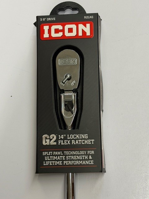 ICON R2LKG 3/8 INCH DRIVE G2 14 INCH LOCKING FLEX HEAD RATCHET ~ 70446