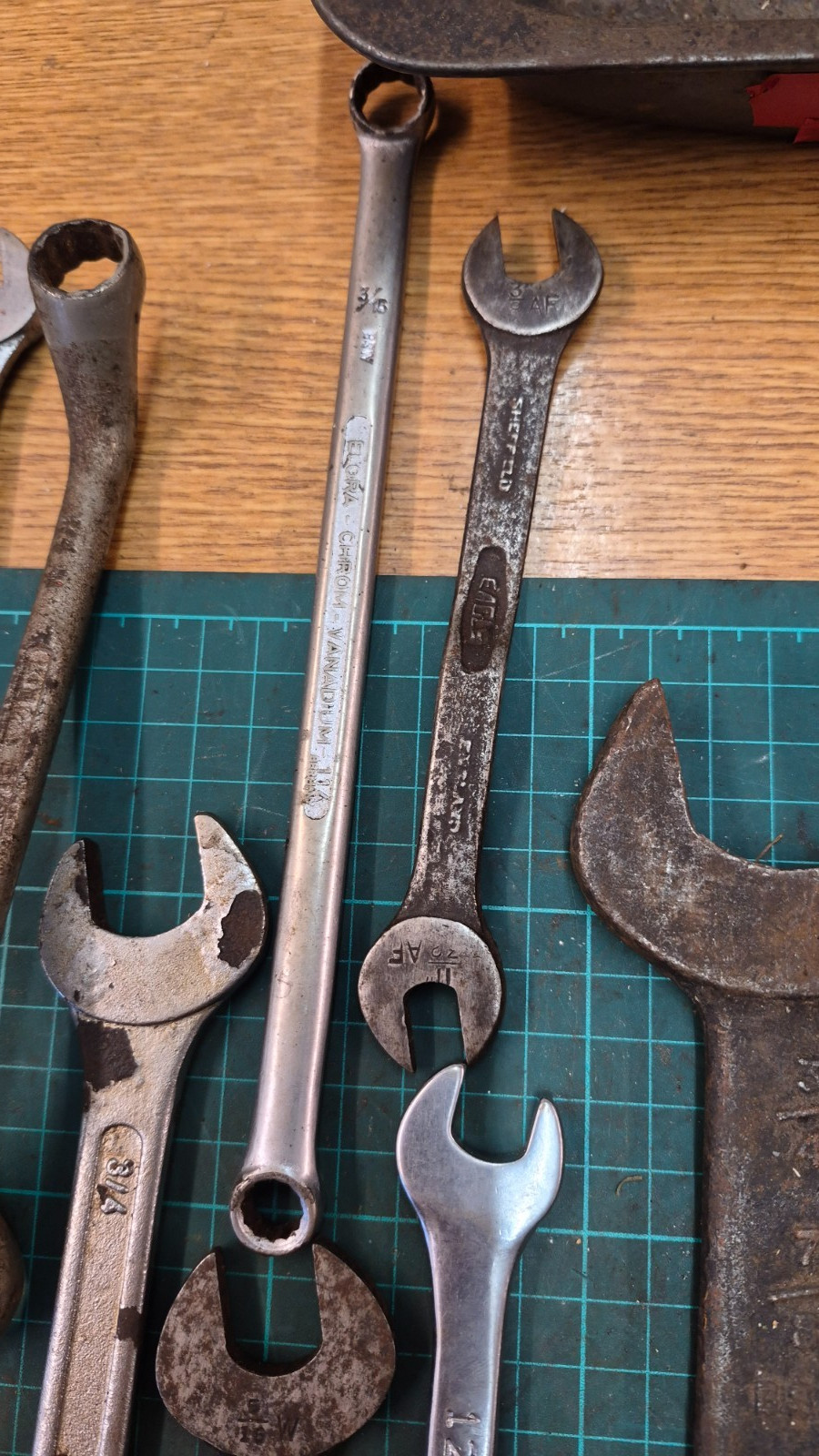 AF Open / ring Spanners 3/16 to 11/16 see pics (box TT14)