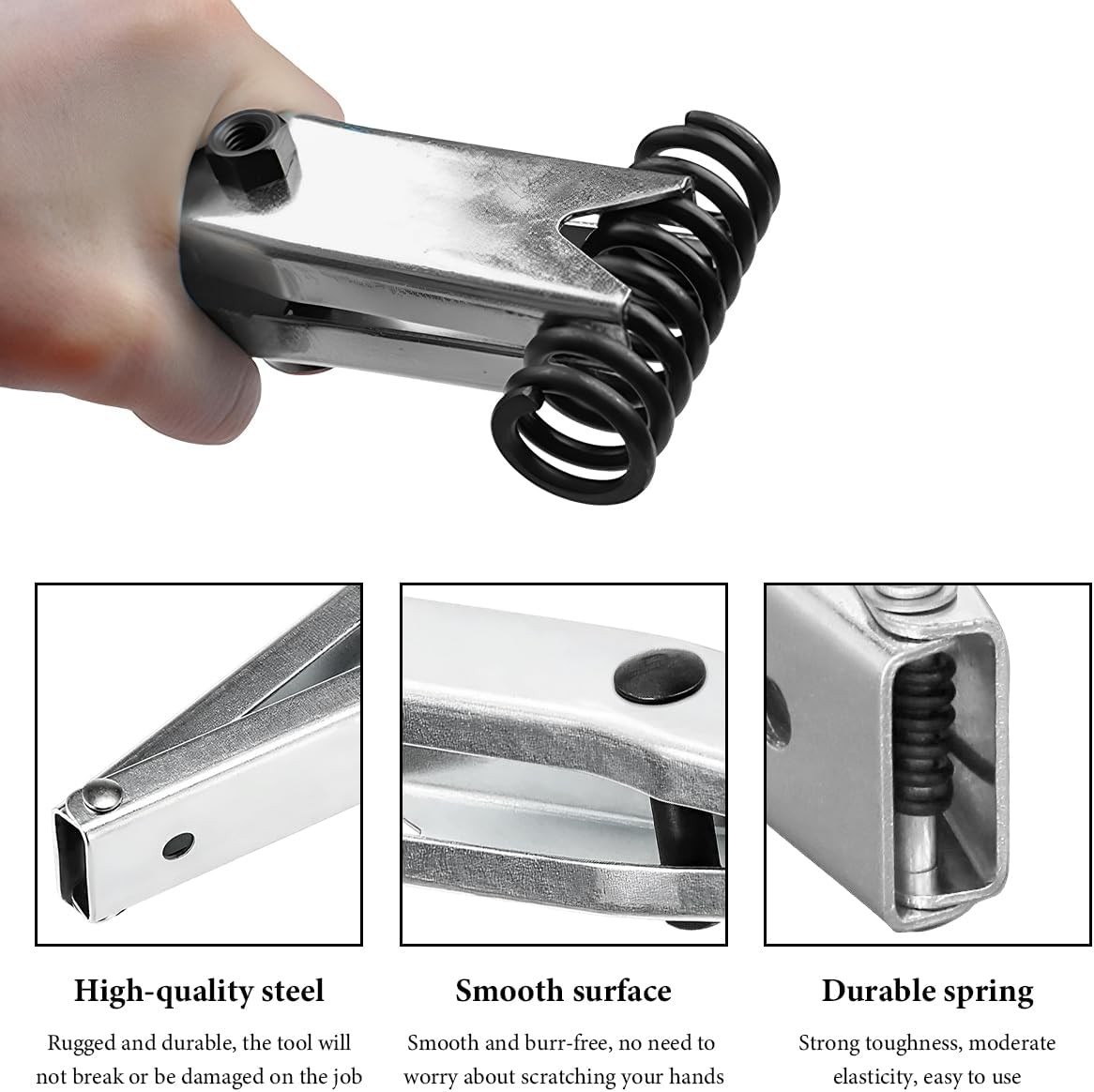 Sturdy Metal Car Door Hinge Spring Compressor Tool Fit 1/2 Inch Wrenches, Pro…