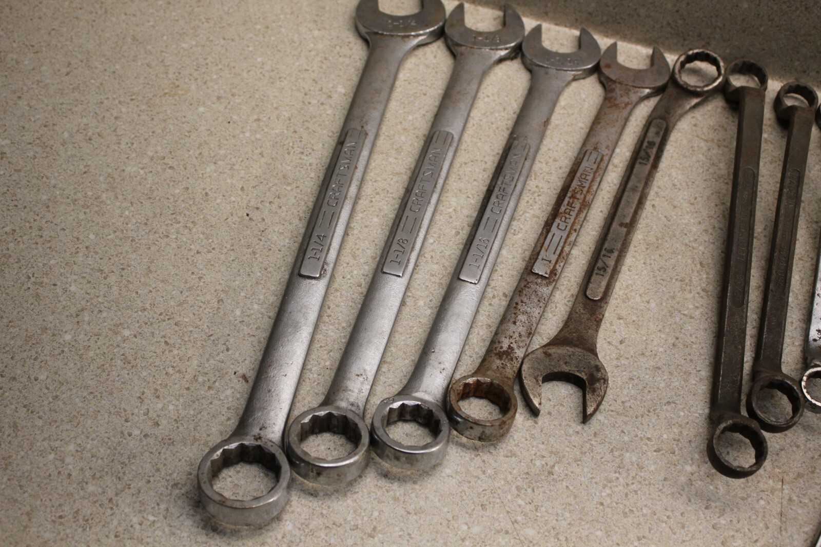 Lot Of Various Size SAE & Metric Wrenchs Line Wrench Vintage Old Tools 8432