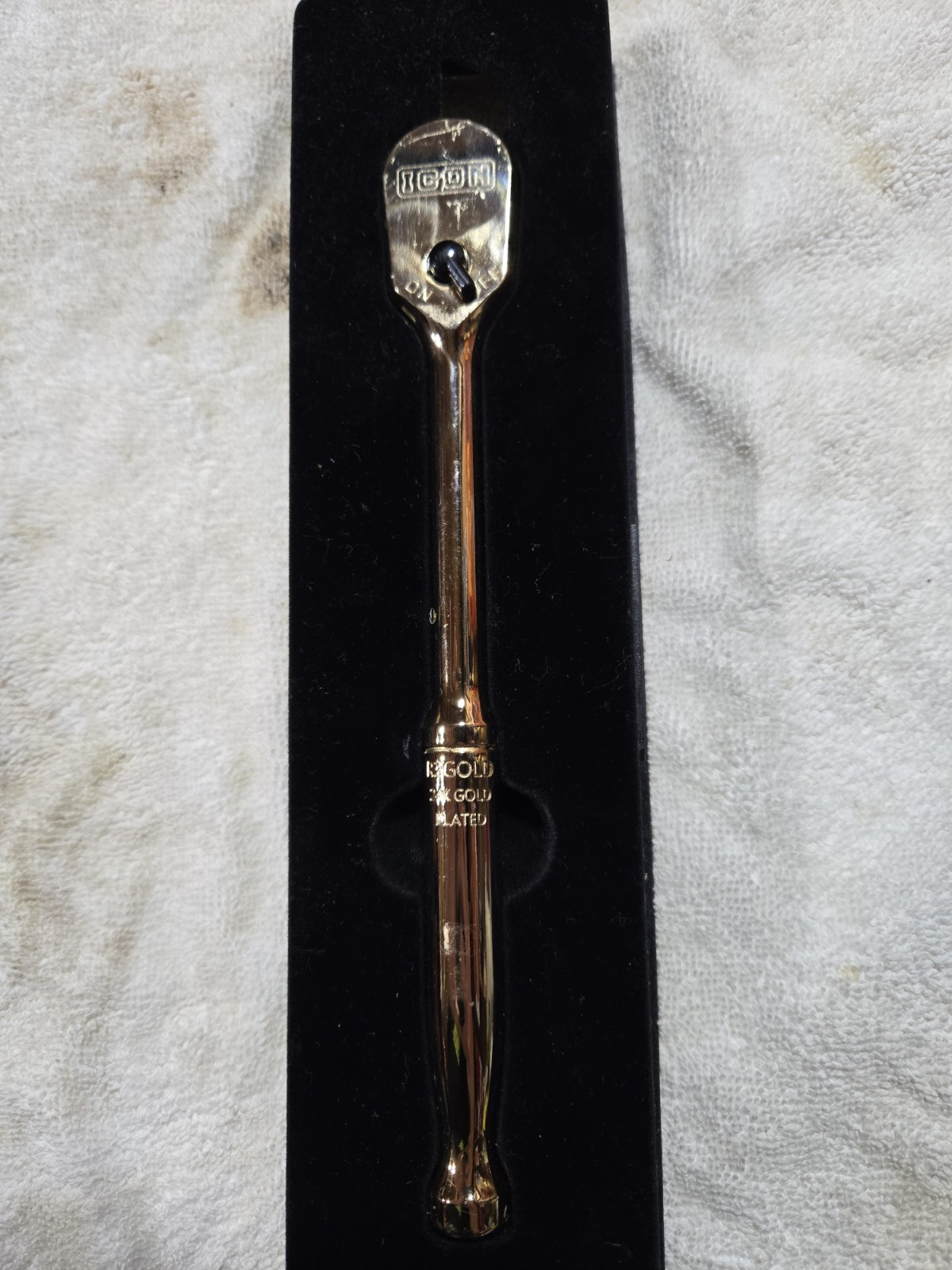 24K Gold Plated Icon 3/8 Ratchet – Unused