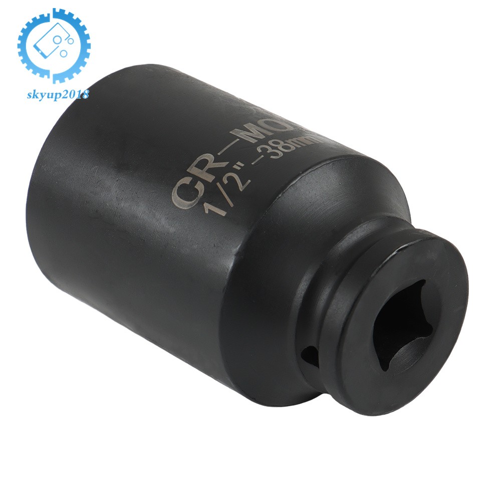 9Pcs 29mm-38mm Drive Metric Axle Hub Nut Socket Deep Impact Socket Tool Kit