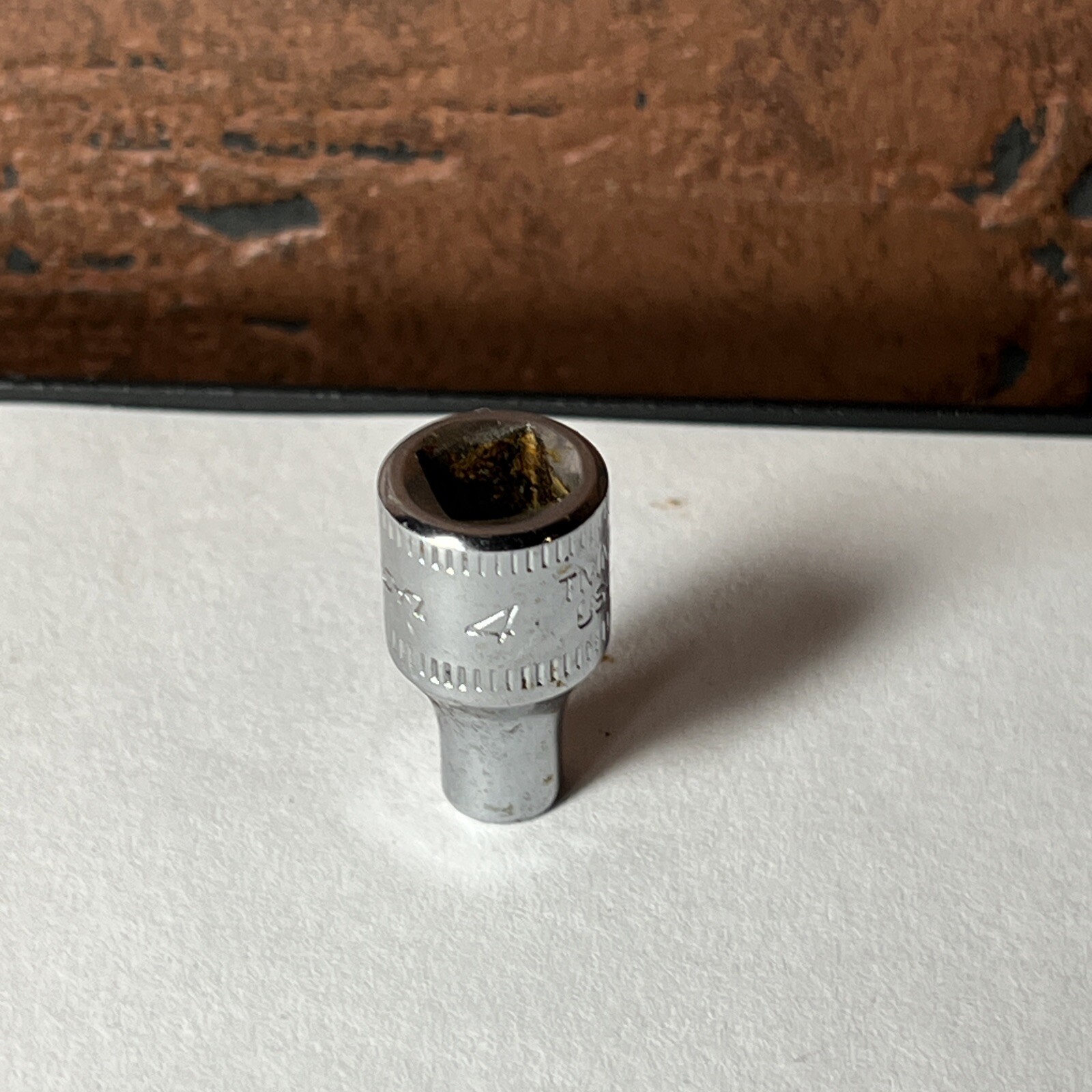 Snap On USA 4mm 6 Point 1/4″ Drive Shallow Socket TMM4 4 MM
