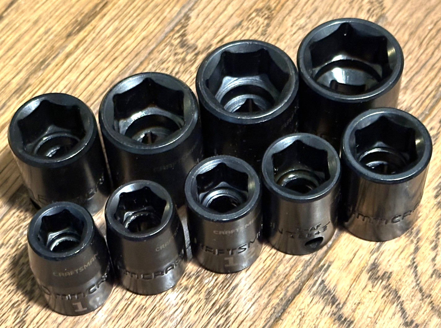 NEW Craftsman Tools Metric 10mm – 19mm IMPACT Socket Set Shallow Lot 3/8″ Drive