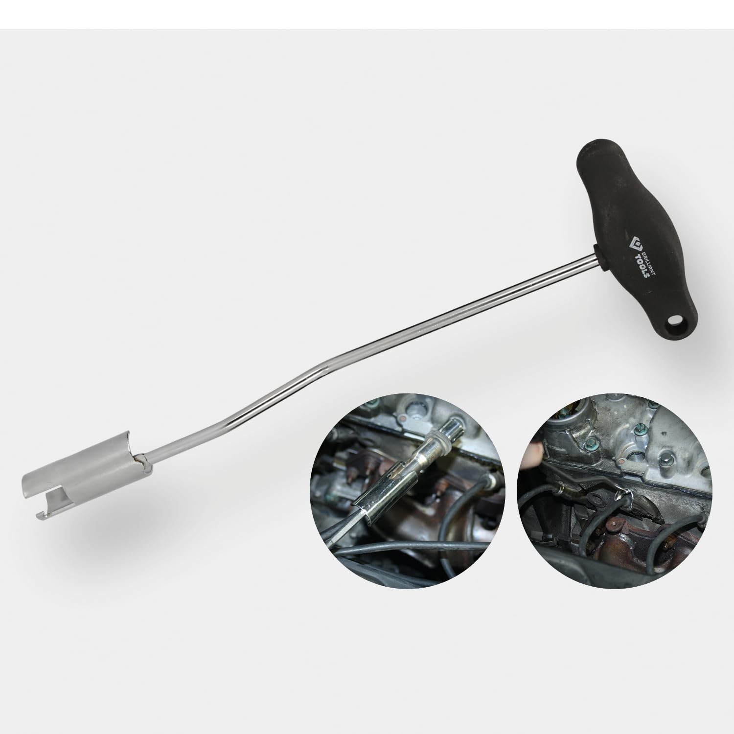 BT566000 Spark Plug Cable Puller Powered by KS TOOLS Black Silver 1pc