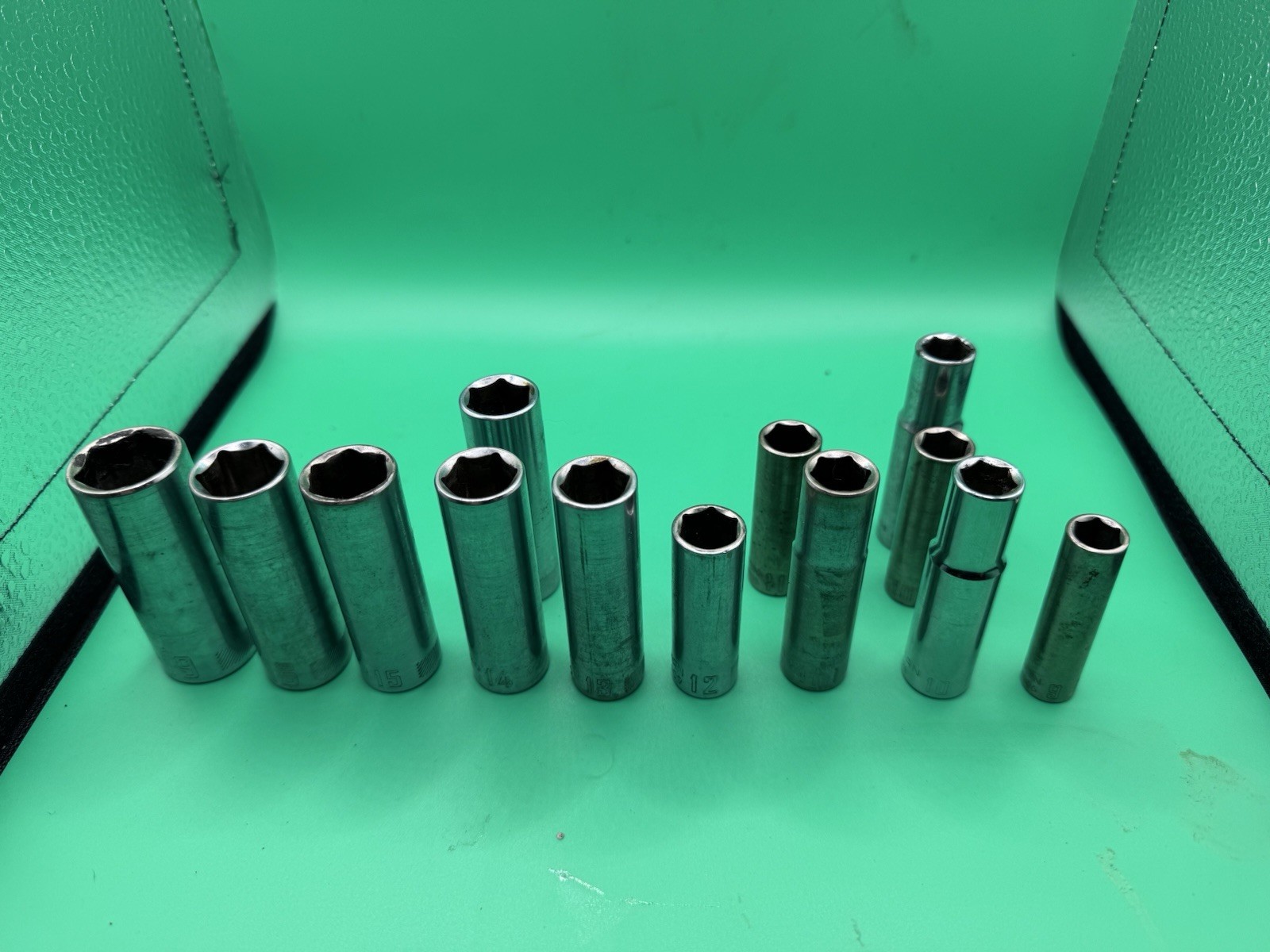 Craftsman CMMT Deep Metric Socket Lot 1/4” & 1/2” Drive 9mm-16mm; 19mm; Extras