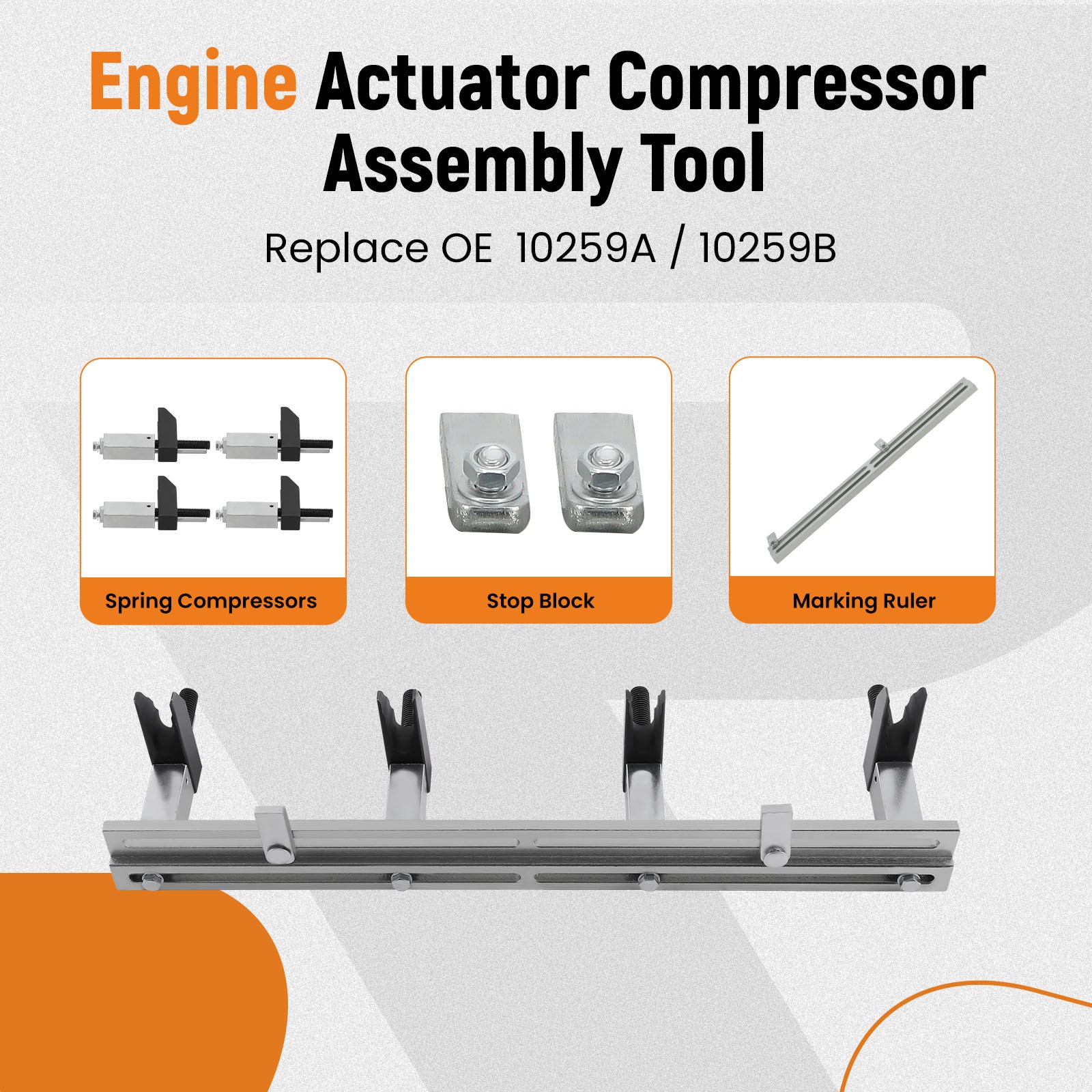Engine Actuator Compressor Assembly Tool For Fiat MultiAir 2012-19 10259A 10259B