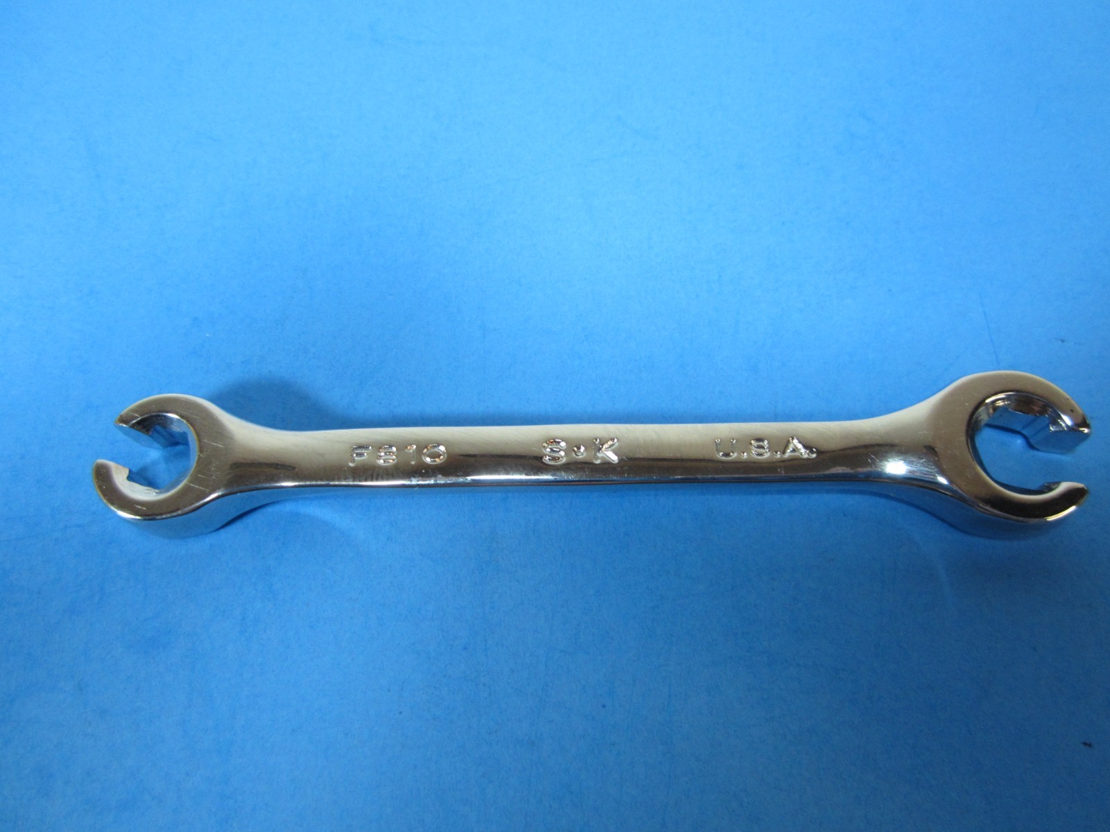 (NOS) SK TOOLS #-F810 *USA* 1/4″ x 5/16″ Double Flare Nut Open End Line
