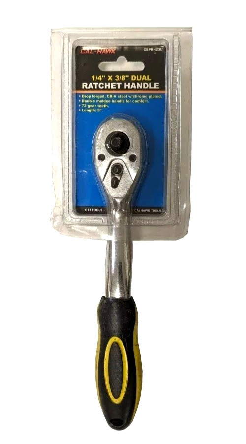 1/4″ X 3/8″ DR DUAL HEAD RATCHET WRENCH WITH TRP MATT HANDLE