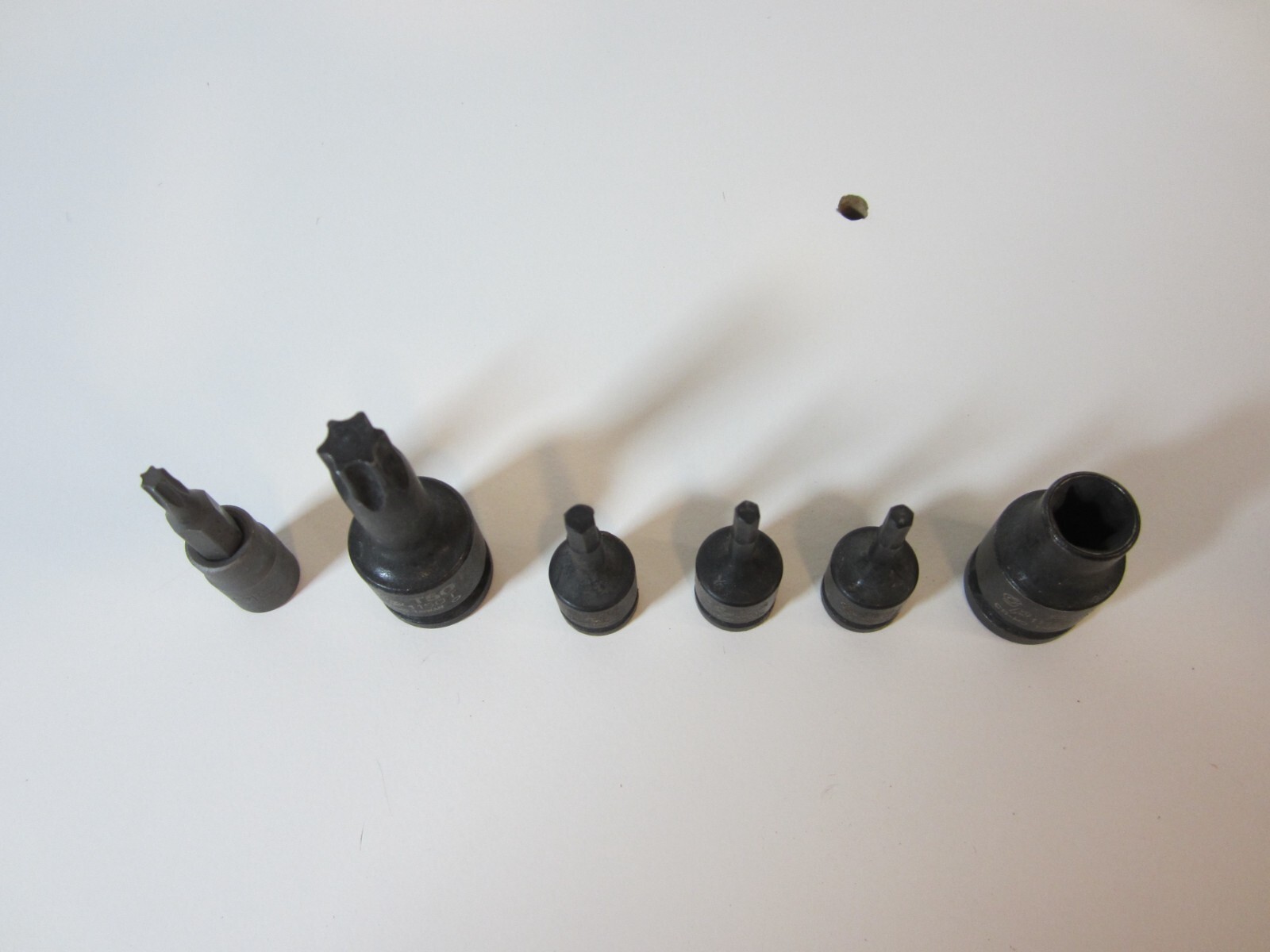 6pc GP. GREY PNEUMATIC SOCKET BIT SET 5=GP, 1=OTC NEW