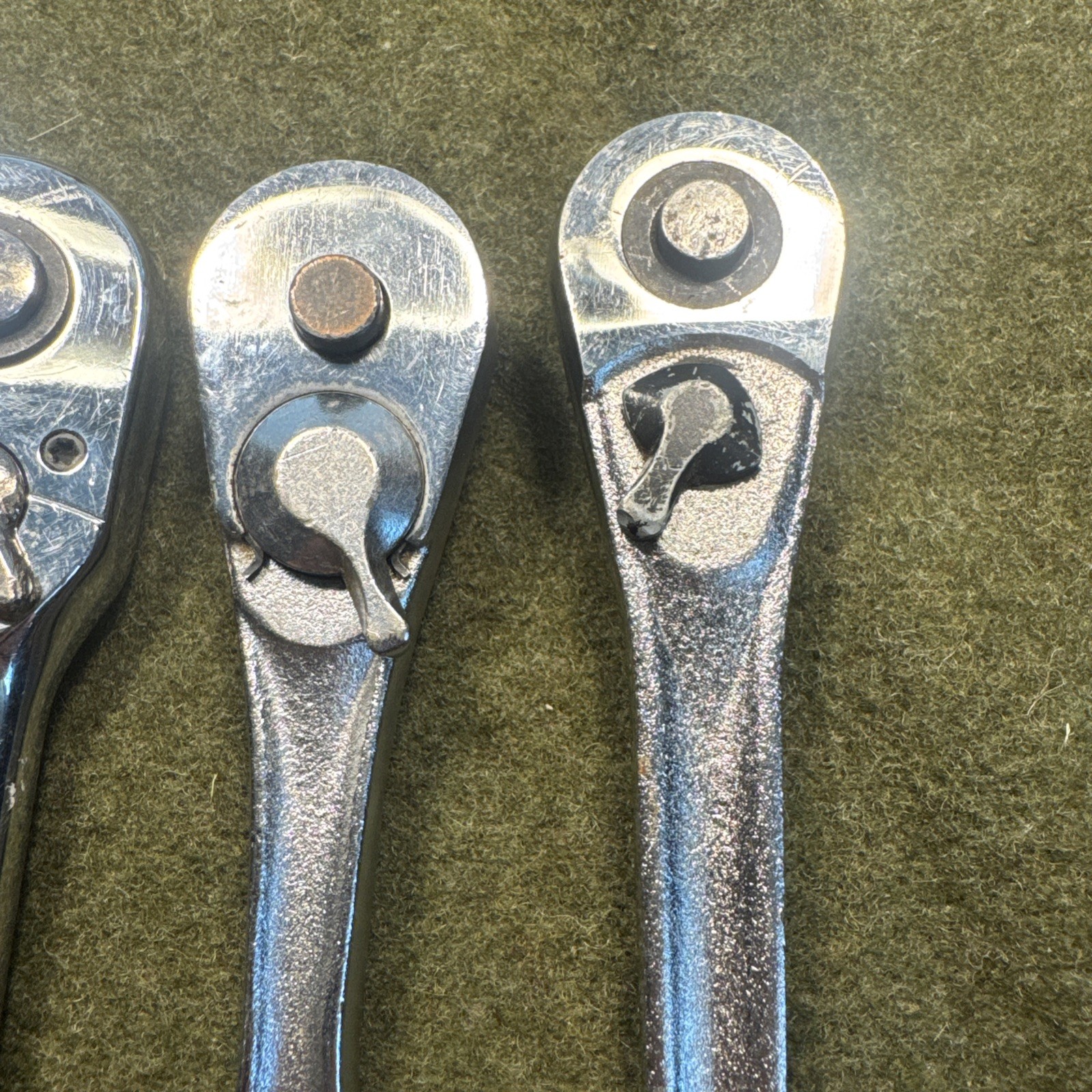 Lot of 3 – 3/8″ drive Ratchets for REPAIR Craftsman, Warranty Eligible Exchange
