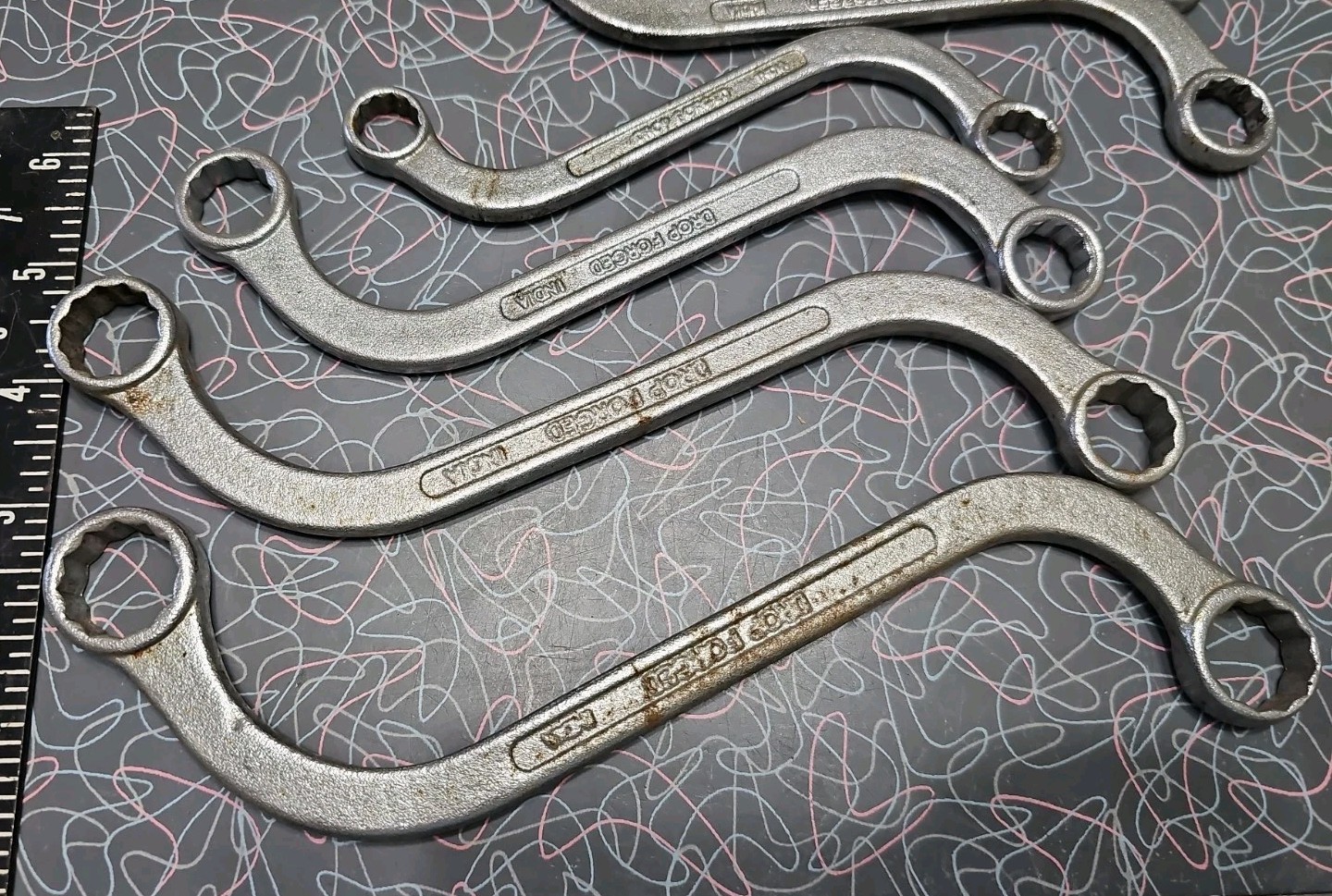 Unbranded S Shape Wrench Set Made In India, 12mm – 19mm, 19/32, 9/16, 13/32, 3/8