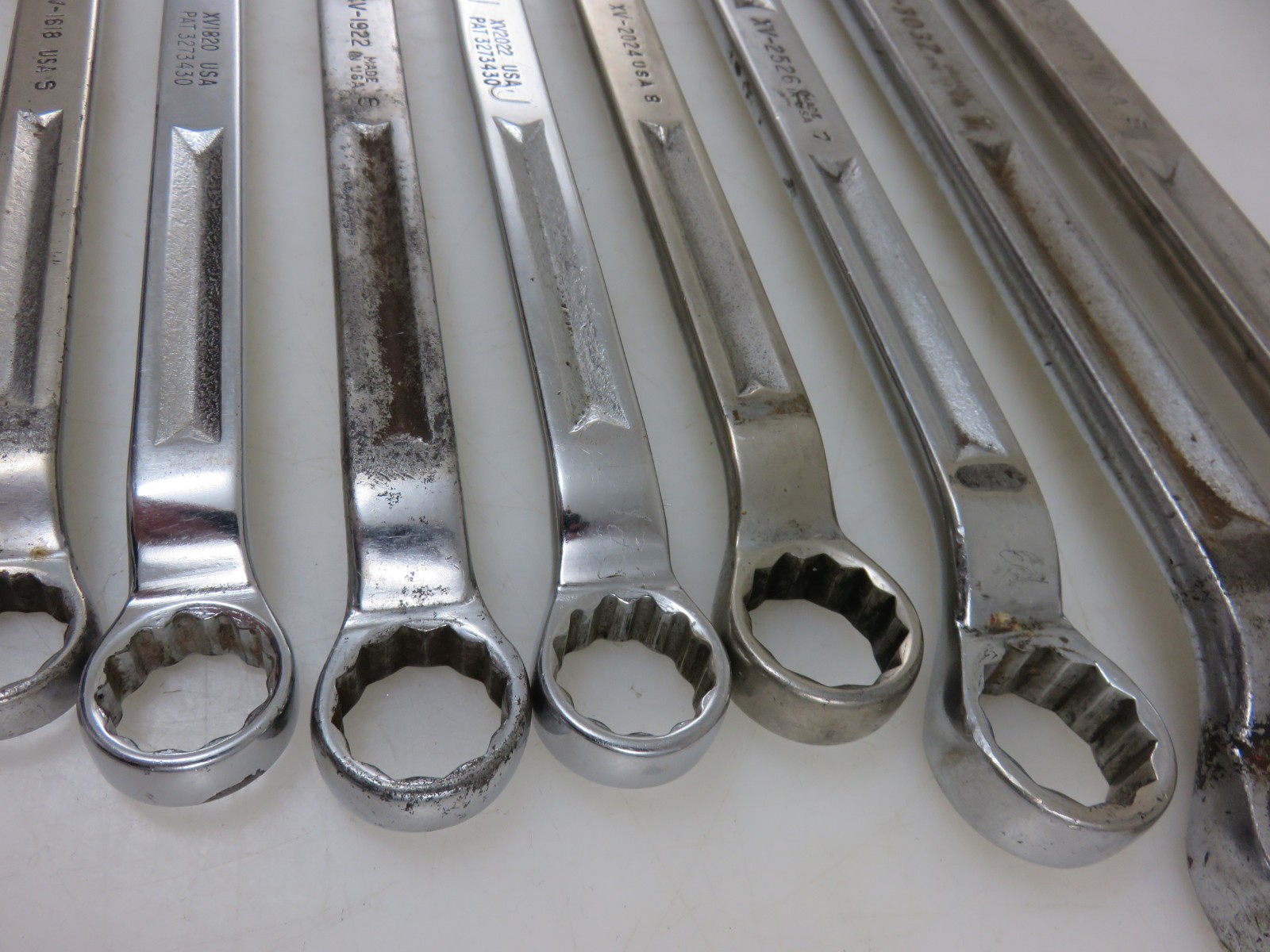 Snap-On XV Series Offset Box End Wrench 10pc Set 3/8″-1 1/4″ *NOT ALL SIZES*
