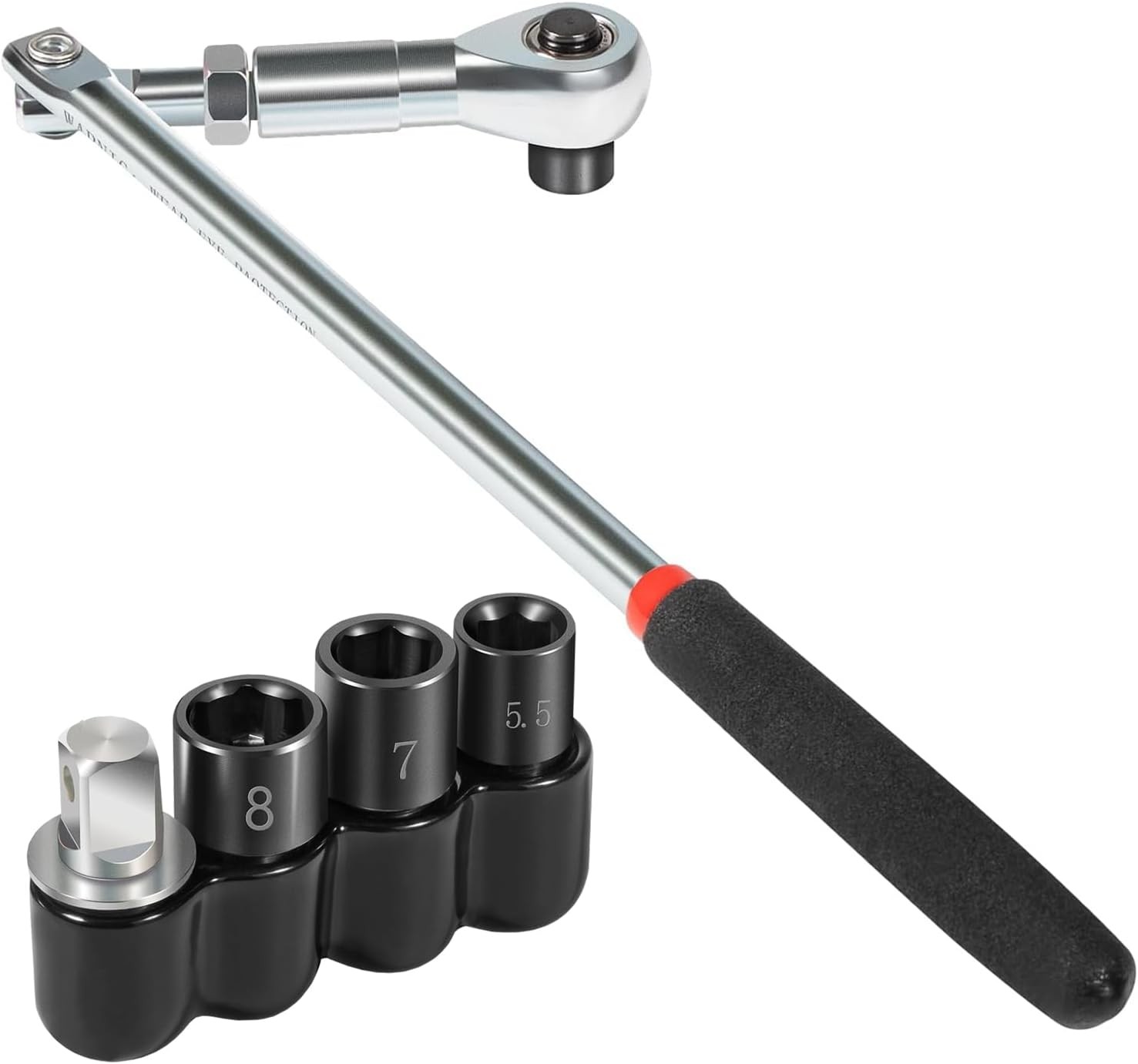 Actuator Motor Wrench Kit 64180 5.5mm 7mm 8mm Sockets 1/4″ Square Drive Adapter