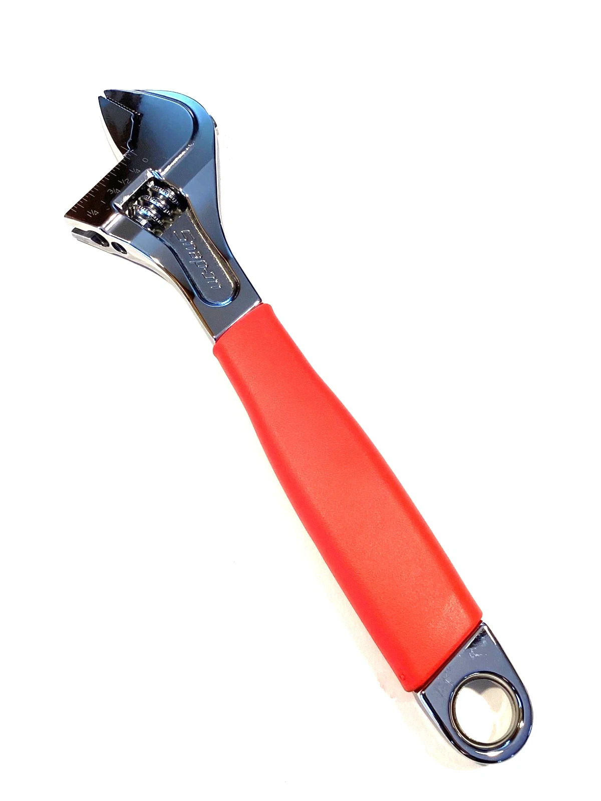 Snap On 12” Flank Drive Plus RED Soft Grip Adjustable Wrench FADH12C USA NEW