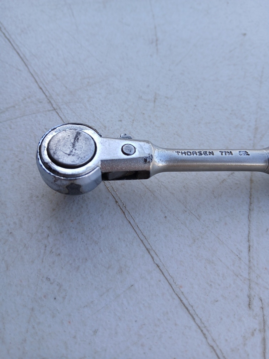 THORSEN Tools USA 77M 1/4″ Drive Chrome RATCHET Wrench Vintage