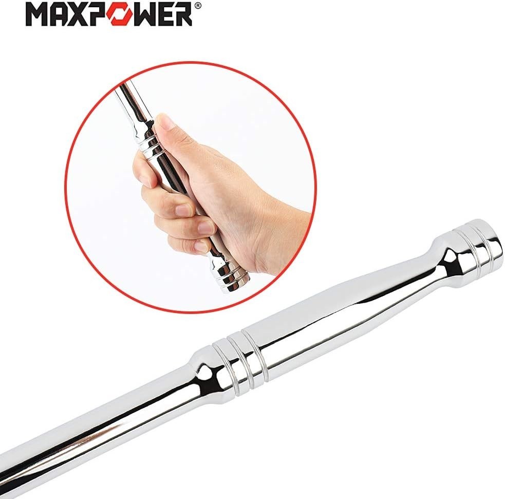 1/2-Inch and 3/8-Inch Drive Dual-drive 24-Inch Breaker Bar Flex Handle