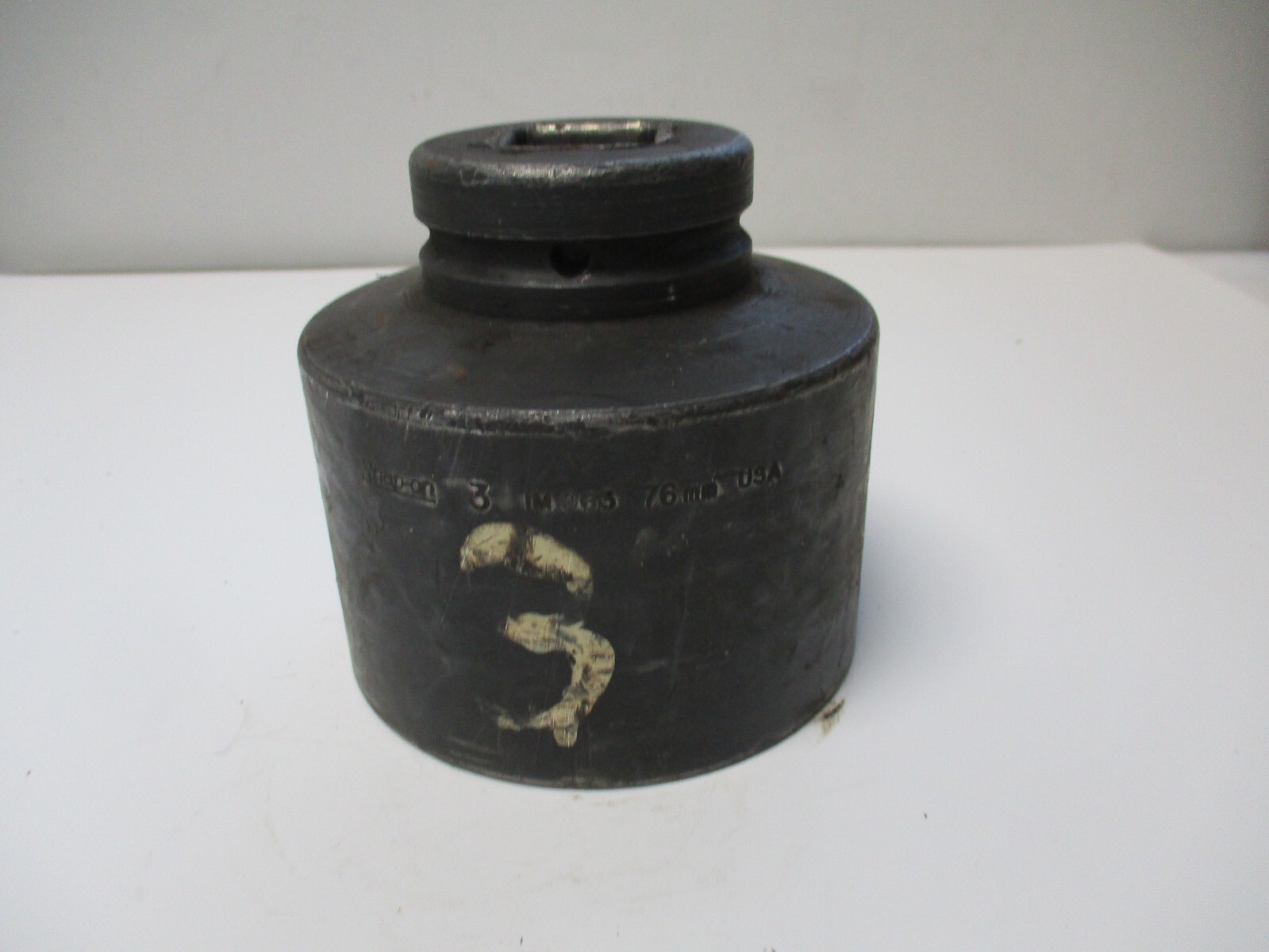 SNAP-ON 3″ SOCKET, IM963, 76MM, MADE IN THE USA, 6 POINT, 1″ IMPACT
