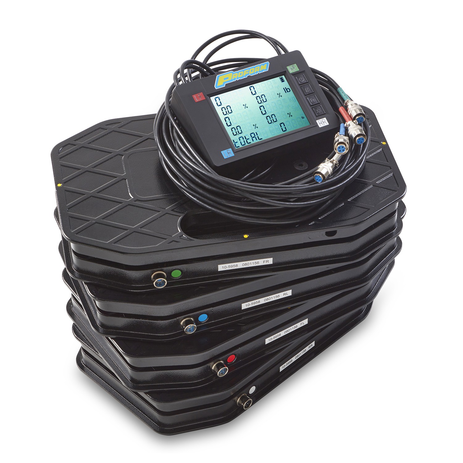 Proform 67650 5000 Lbs Wired Vehicle Scale System With Padded Hardshell Case