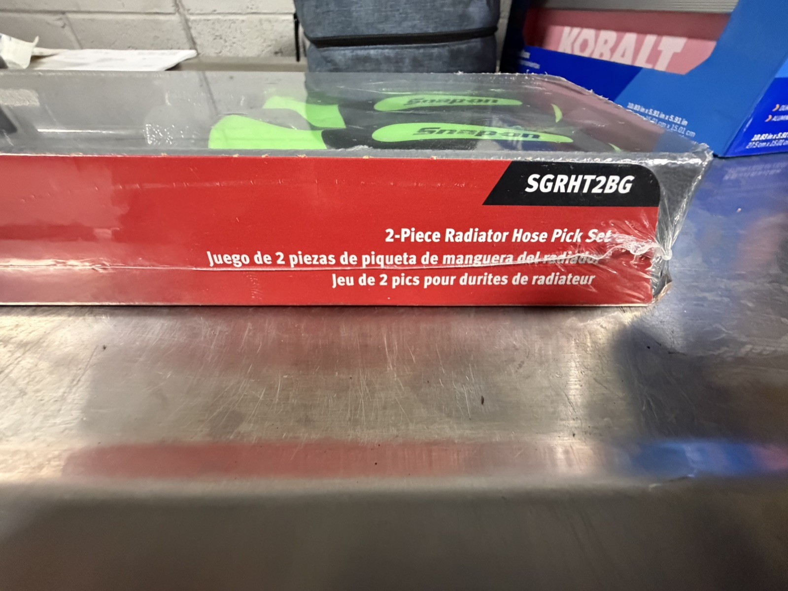 NEW Snap On 2-pc Soft Grip GREEN Radiator Hose Pick Set SGRHT2BG
