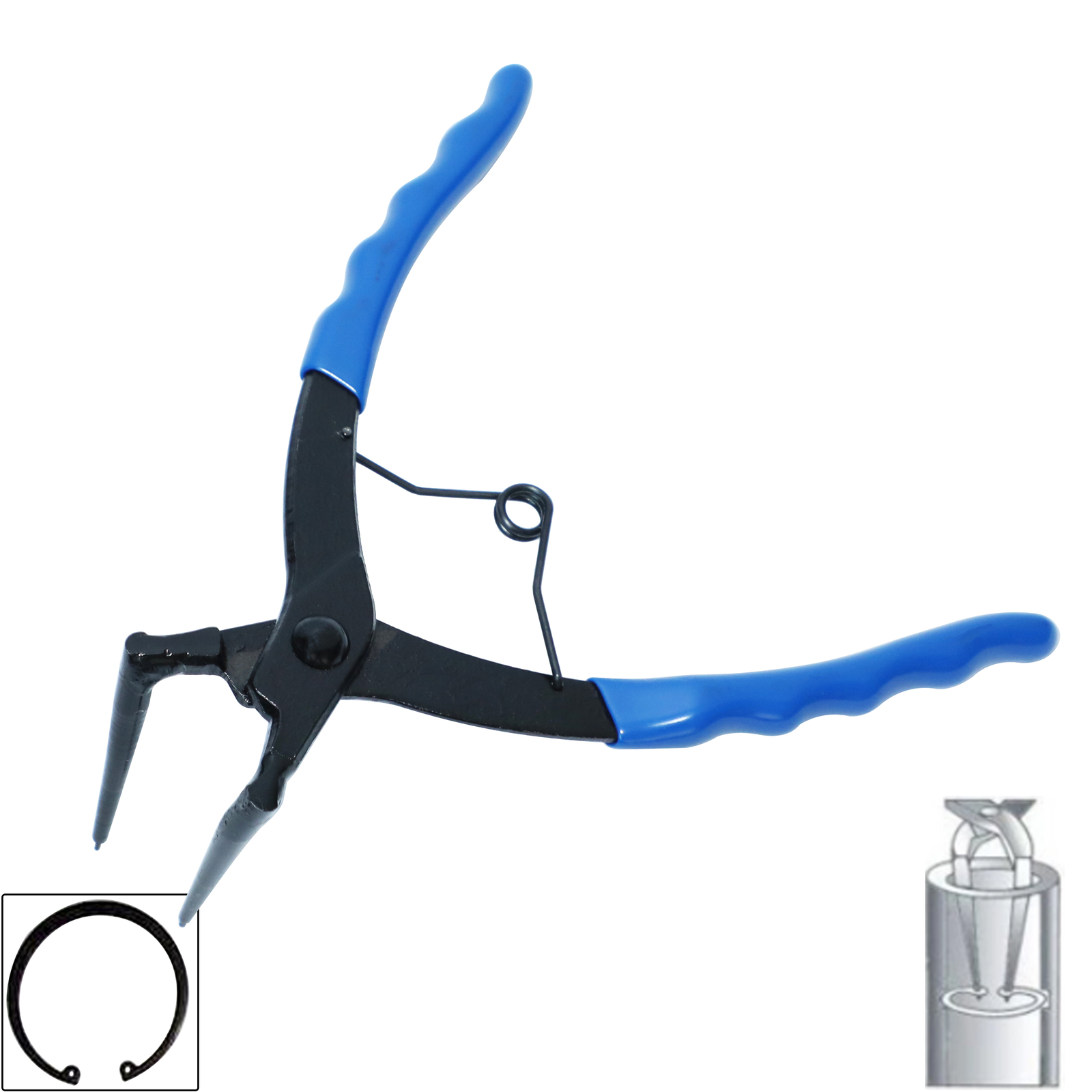 Long Nose 90° Bent Retaining Snap Ring Pliers Internal Clip Circlip Removal Tool