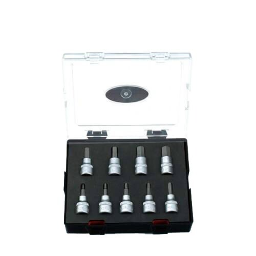 Force K3096 3/8″ Drive 9pc Imperial SAE Hex Allen Socket Bits Set 1/8″-1/2″