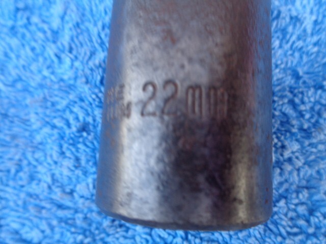 1/2″ Drive 22mm Hex, 78mm Long Deep Impact Socket LOT #79