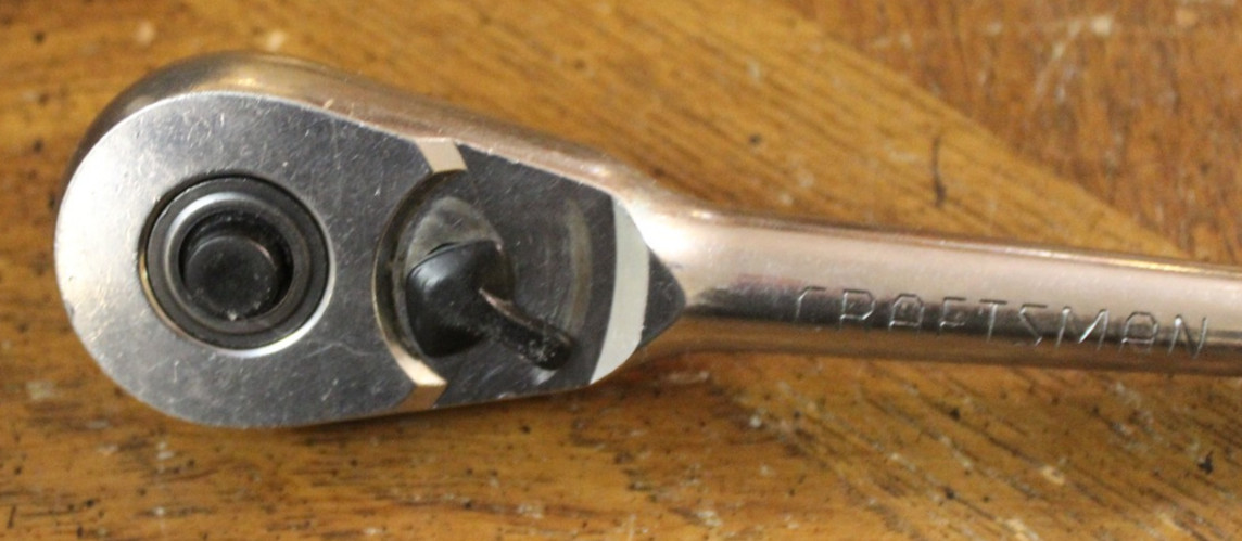 Vintage Craftsman 1/2″ Drive Quick Release Ratchet VN 44814 USA 10.2″ Long