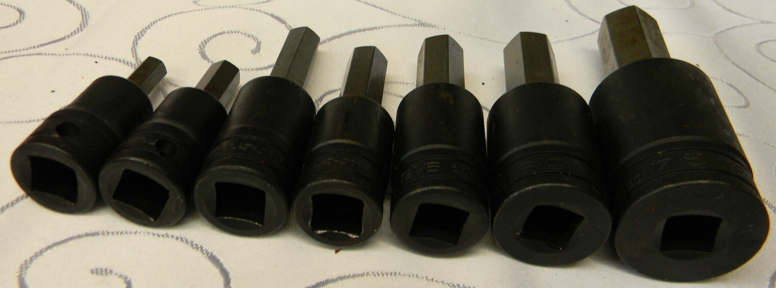 SNAP-ON 1/2″ DR 7PC SAE STANDARD HEX SOCKET DRIVER SET 5/16″-3/4″ #GSA10-GSA24E
