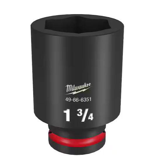 Milwaukee SHOCKWAVE Impact Duty 3/4 Drive 1-3/4″ Deep 6 Pt Socket 49-66-6351