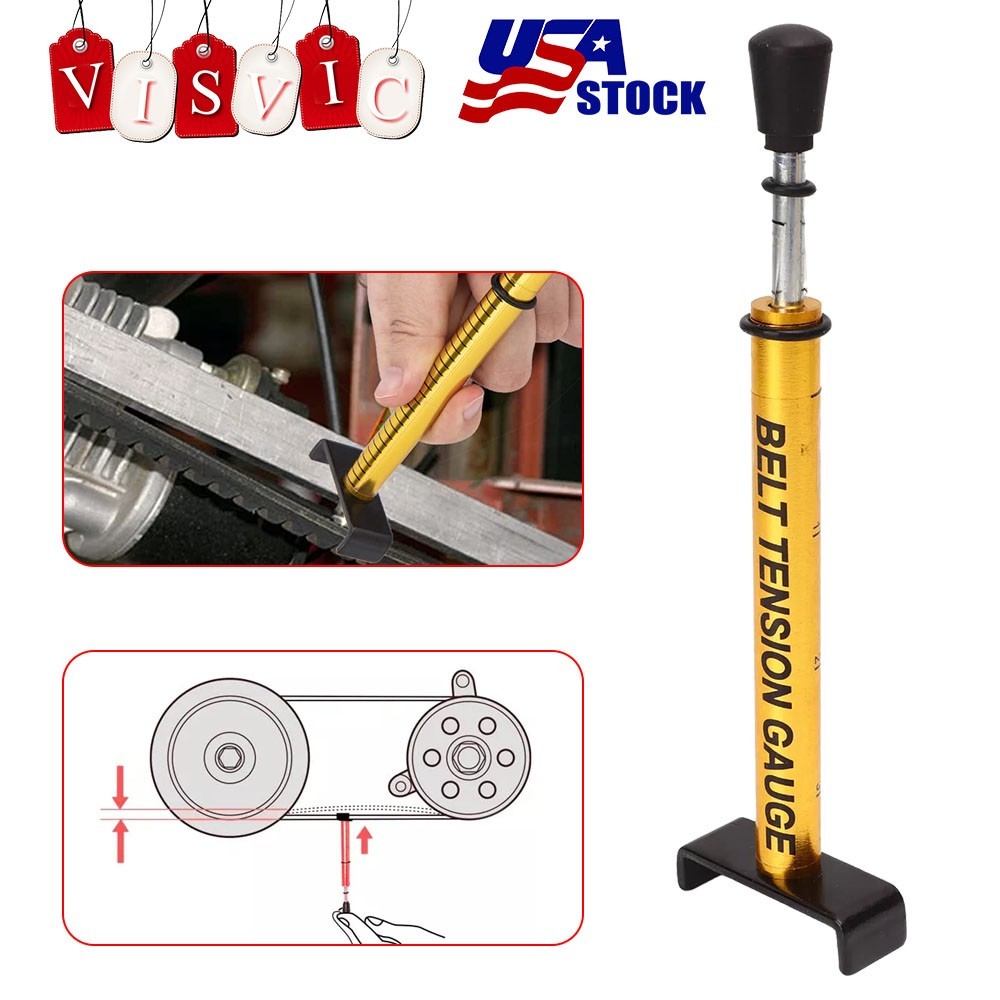 Motorcycle Belt Tension Gauge Tool Adjustable For Harley All Belt Driver Bikes
