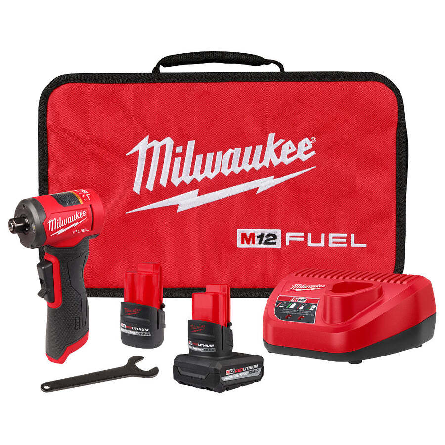MILWAUKEE Tool 3485-22 M12 Fuel Right Angle Die Grinder Kit