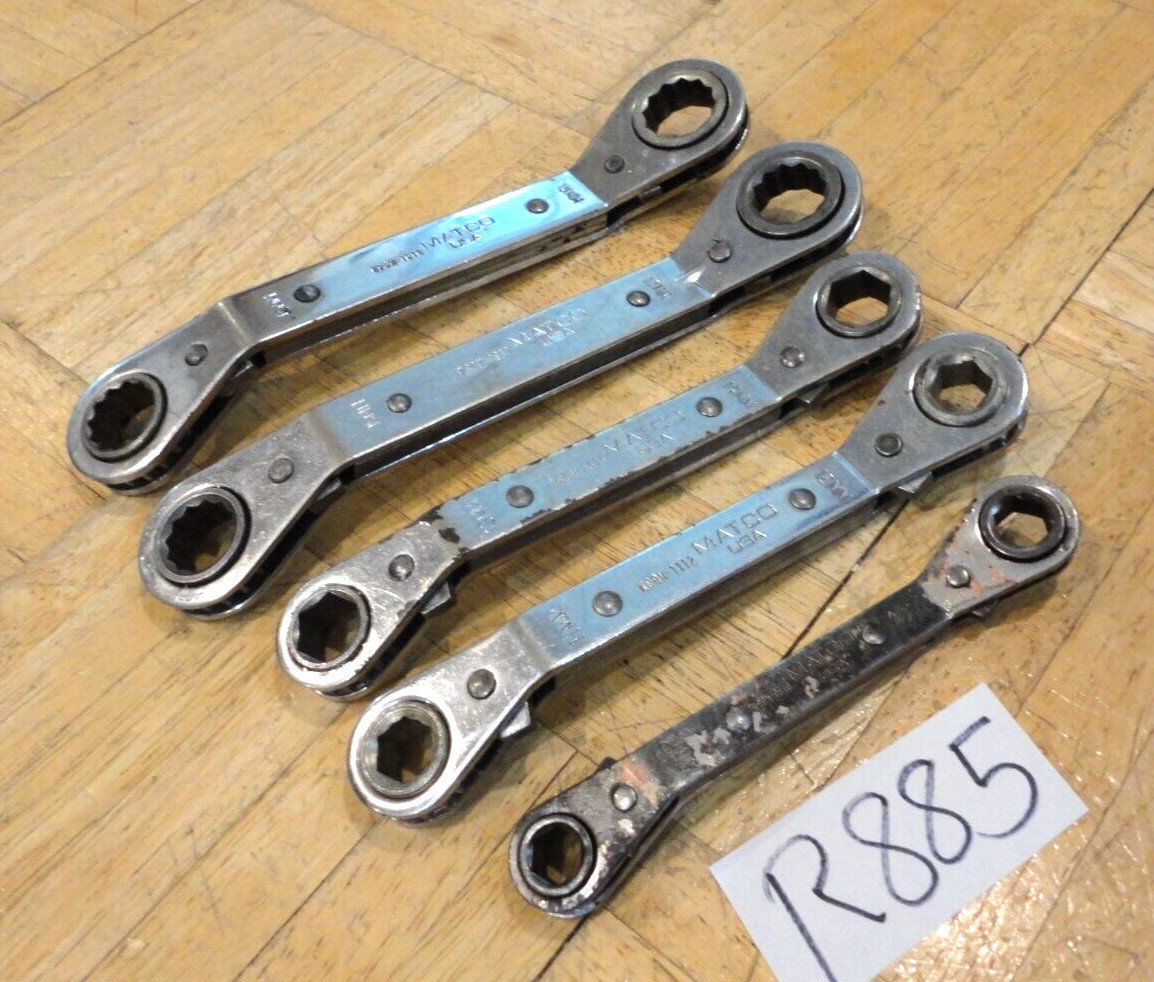 MATCO TOOLS 5 PIECE METRIC RATCHETING BOX END OFFSET WRENCHES