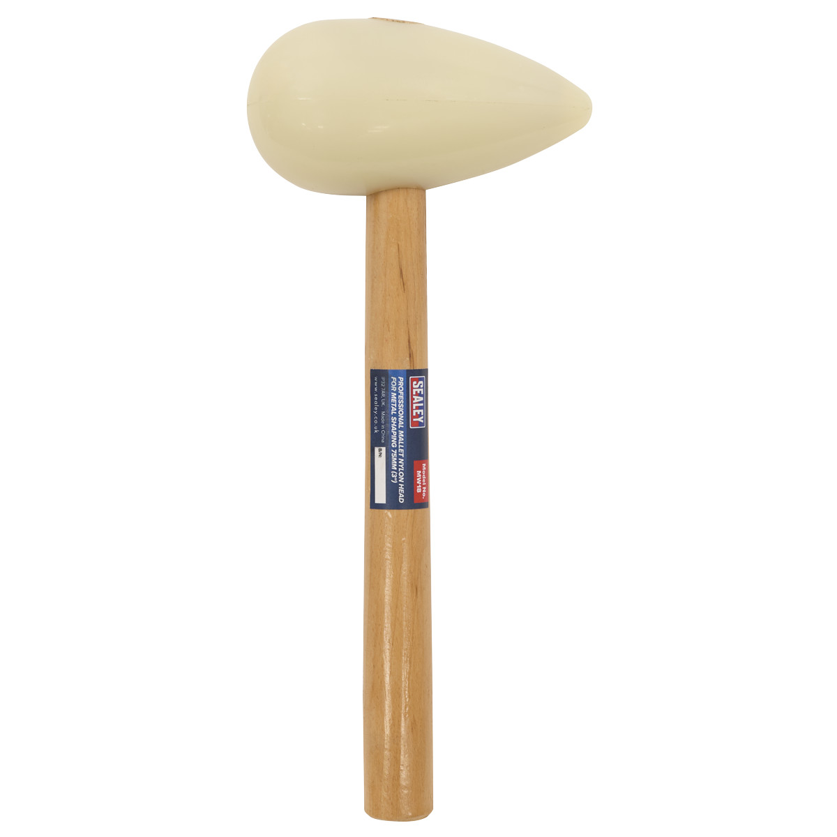 Sealey MW18 Professional Mallet Nylon Head for Metal Shaping 75mm (3″)