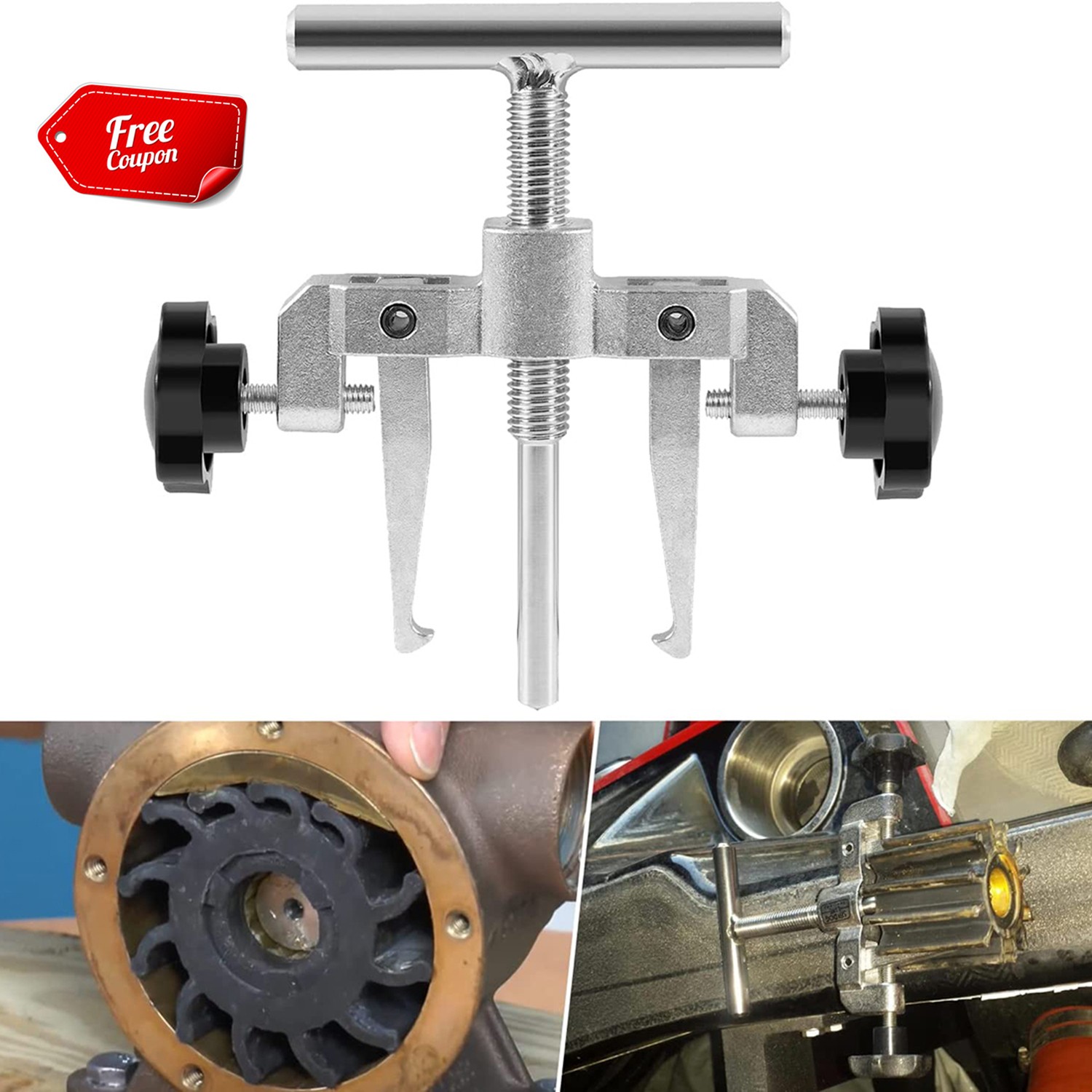 660040-1 Impeller Puller Removal for Impellers 2-1/4″ to 2-9/16″ Jabsco Pump
