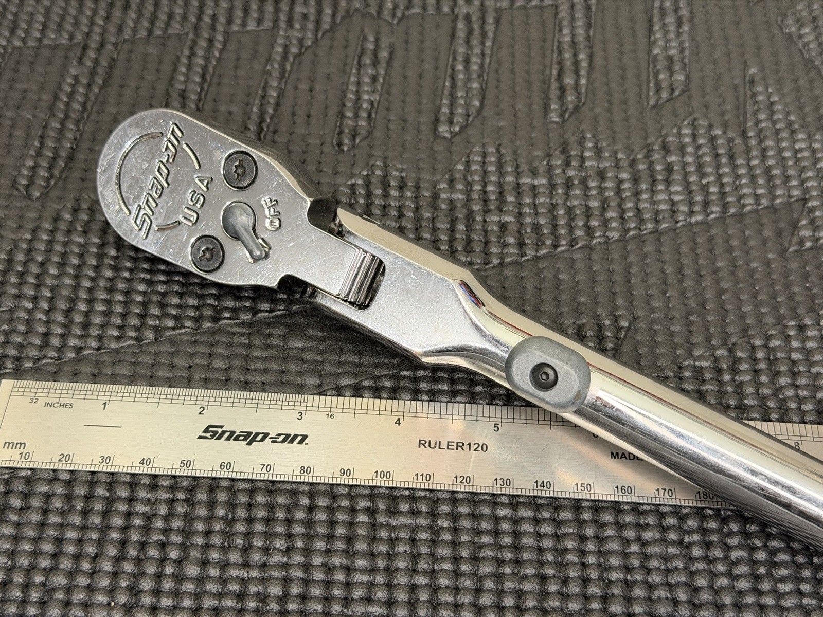 Snap-On ½» Drive Dual 80 17-5/8″ Long Flex Head Lockable Ratchet USA🇺🇸 – SX80A