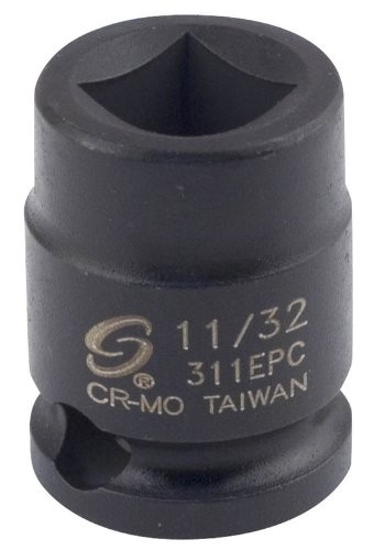 Sunex 311EPC 3/8-Inch Drive 11/32-Inch Female Pipe Plug Socket One Size