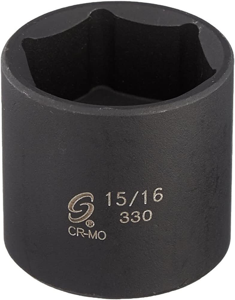 Sunex 330 15/16″ 3/8″ Drive 6 Point Shallow Impact Socket Standard Tools 6pt SAE