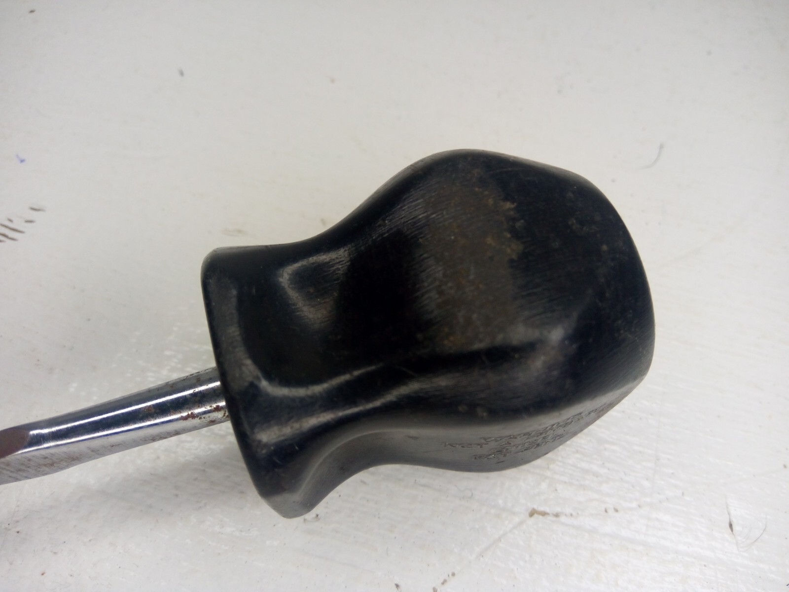 SNAP ON SDD1 BLACK HANDLE STUBBY FLATHEAD SCREWDRIVER
