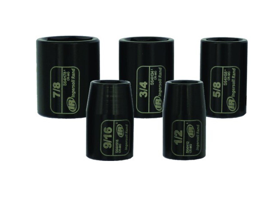 INGERSOLL RAND SK4H5N 1/2″ DR SAE SOCKET 5 PIECE 3/4″, 1/2″, 9/16″, 7/8″, 5/8″