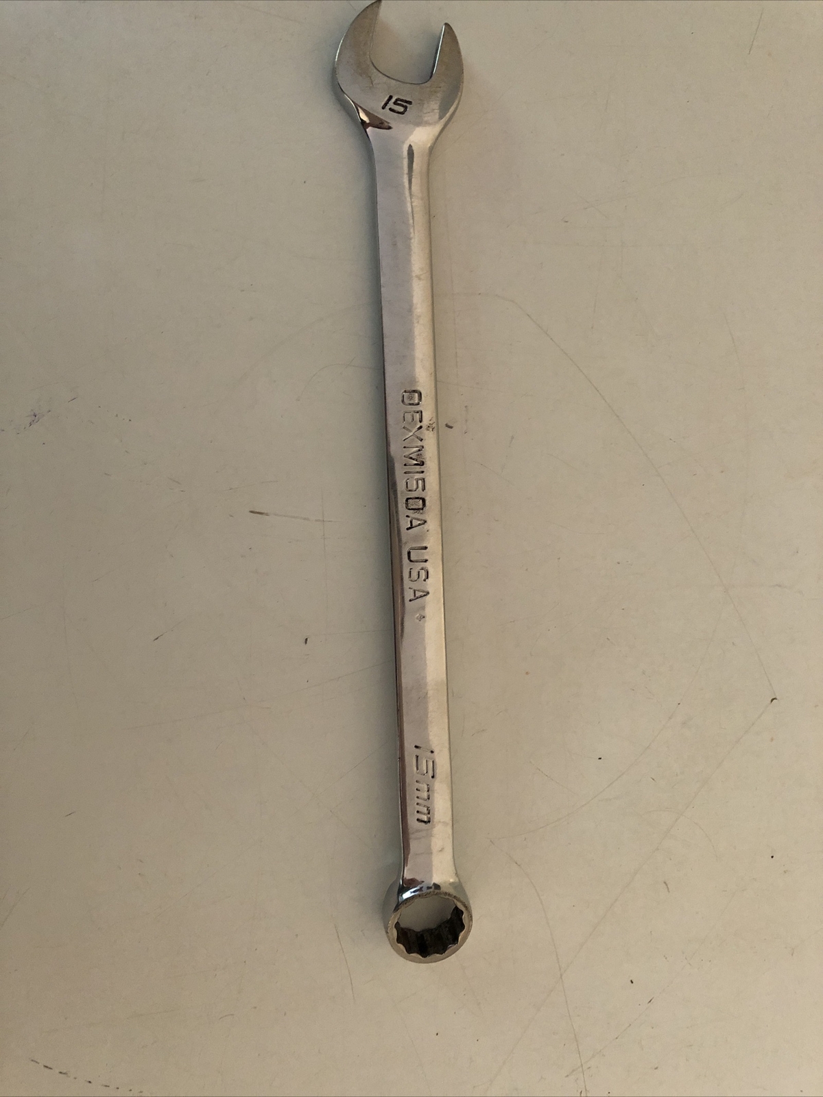 SNAP ON 15 mm 12-Point Metric Standard Combination Wrench OEXM150A
