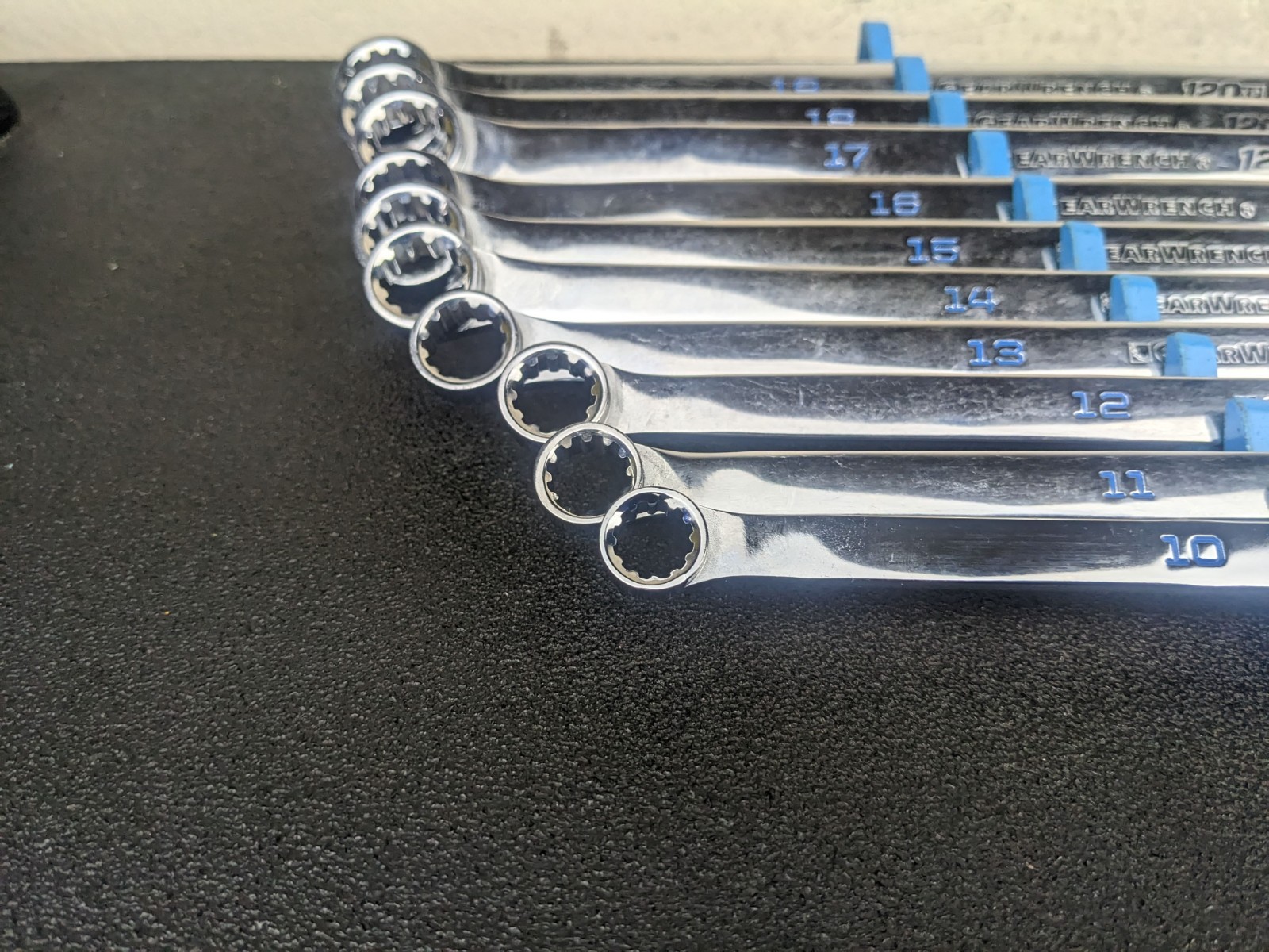 #bm678 Gearwrench 120XP 10-piece 10 to 19 mm Ratcheting Flex Head Wrench Set