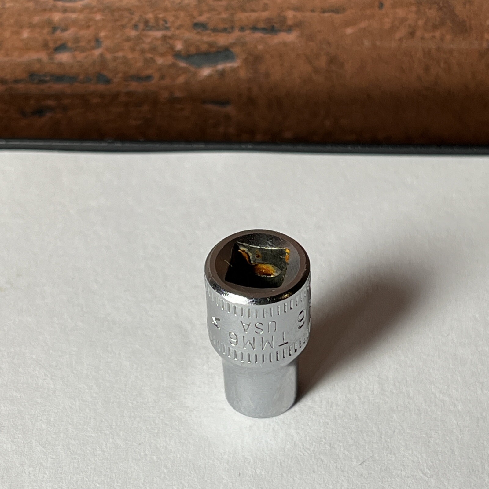 Snap On 1/4″ Drive 6mm Shallow 6pt Metric Socket TMM6 6 MM